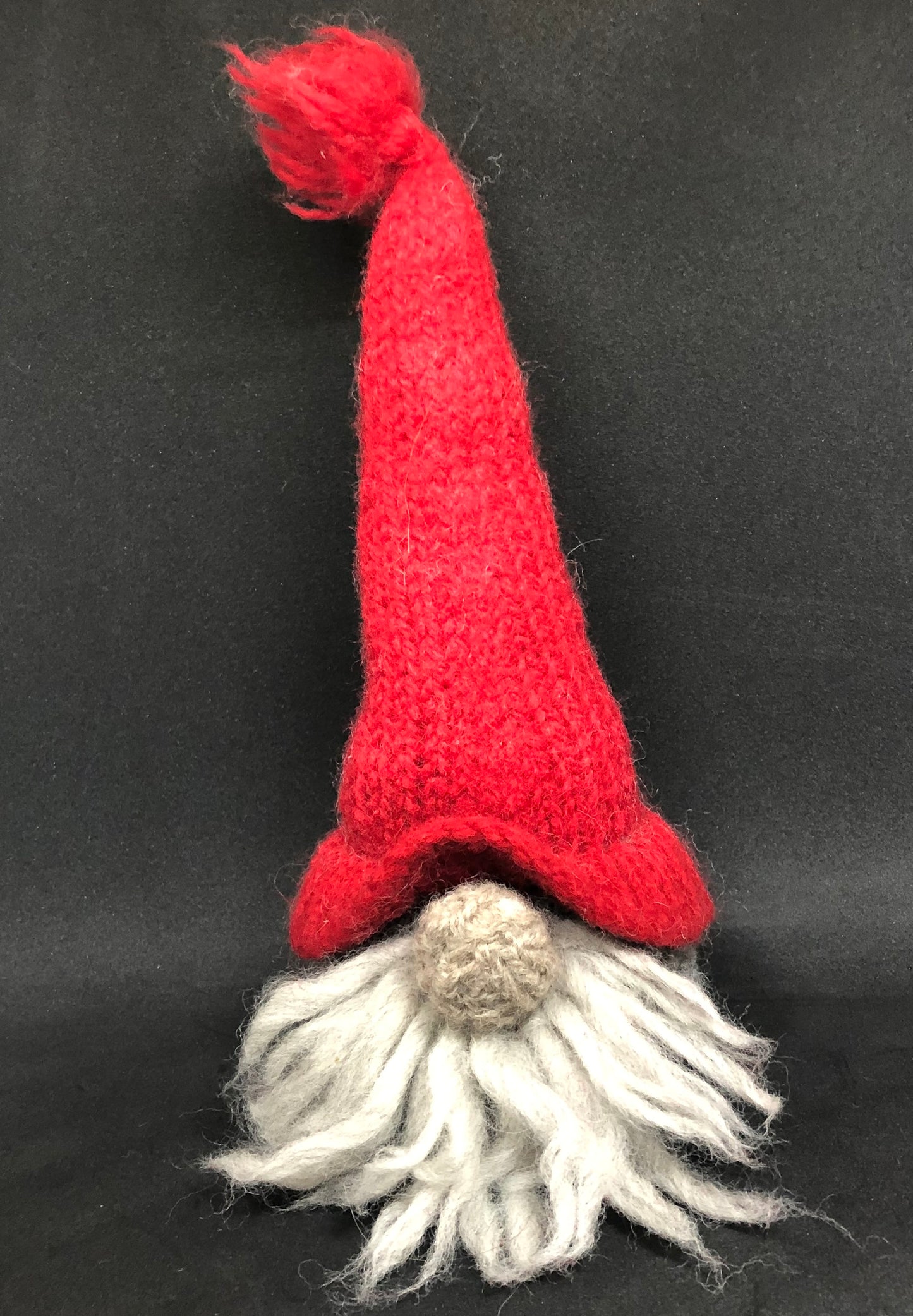 Håndstrikket stående nisse